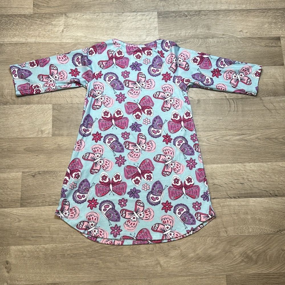 Gymboree Girls Nightgown. Size Small 5-6. Butterfly’s print.​ - Picture 3 of 4